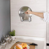 Buy trycooling wall mounted stainless steel pot lid rack pan cover organizer holder kitchen cooking utensil tool pack of 2