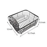 Discover the best asdomo dish drying rack stainless steel dishes drainer with detachable drainboard rustproof organizer utensils holder for kitchen counter