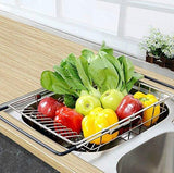 Kitchen kitchen sink 304 stainless steel drain basket wash fruit basket drain basket vegetables drainage sieve