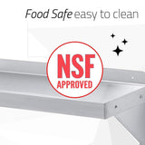 Heavy duty durasteel stainless steel wall mount shelf 84 wide x 14 deep commercial grade nsf approved good for restaurant bar home kitchen laundry garage and utility room