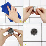 Buy now dreamtop 6 pack adhesive towel hooks round tea towel holder door wall mount hooks hanger for kitchen bathrooms and home