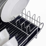 Save homelody dish rack 2 tier dish rack with drainboard 304 stainless steel dish drainer for kitchen counter dish drying rack large capacity