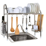 Related 1208s stainless steel over sink drying rack dish drainer rack kitchen organizer single groove single layer