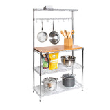 Great seville classics bakers rack for kitchens solid wood top 14 x 36 x 63 h