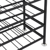 Products homgarden 54 bottle free standing deluxe large foldable metal wine rack cellar storage organizer shelves kitchen decor cabinet display stand holder