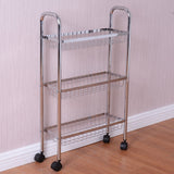 Save on giantex 3 tier metal storage rack baskets shelving home kitchen office garage w wheels