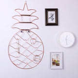 Jewelry Organizer, Nugoo Pineapple Shape Hanging Jewelry Display Holder, Wall Mount Jewelry Rack for Earrings, Necklaces and Bracelets, Rose Gold